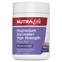 Nutra-Life Magnesium Glycinate+ High Strength Powder 180g Berry Flavour