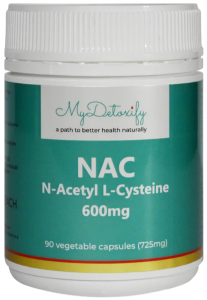 MyDetoxify NAC (N-Acetyl L-Cysteine) 600mg 90 Capsules