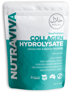 Nutraviva NesProteins Grass Fed Beef Collagen Hydrolysate Halal Certified 800g Unflavoured