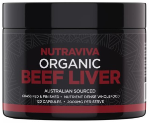 Nutraviva Organic Beef Liver 2000mg 120 Capsules
