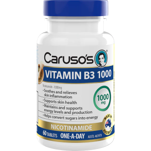 Caruso's Vitamin B3 1000mg Nicotinamide 60 Tablets