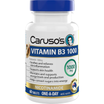 Caruso's Vitamin B3 1000mg Nicotinamide 60 Tablets