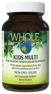 Whole Earth & Sea Kids Multivitamin 60 Chewable Tablets Berry