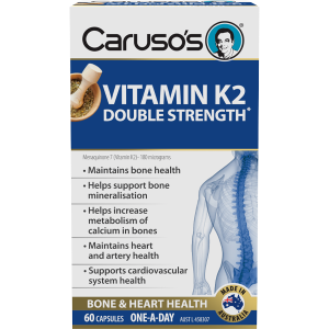 Caruso's Vitamin K2 Double Strength* 60 Capsules