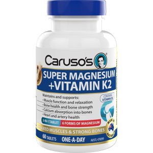 Caruso's Super Magnesium + Vitamin K2 & D3 60 Tablets