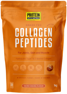 Protein Supplies Australia Grass Fed Collagen Peptides 1kg Salted Caramel