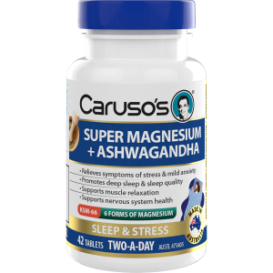 Caruso's Super Magnesium + Ashwagandha 42 Tablets