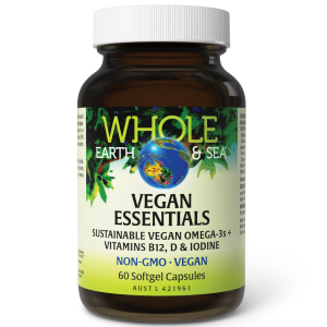 Whole Earth & Sea Vegan Essentials 60 Softgel Capsules