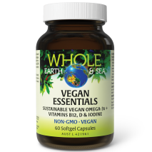 Whole Earth & Sea Vegan Essentials 60 Softgel Capsules