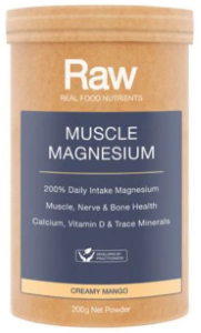 Amazonia Raw Real Food Nutrients Muscle Magnesium Creamy Mango 200g