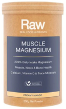 Amazonia Raw Real Food Nutrients Muscle Magnesium Creamy Mango 200g