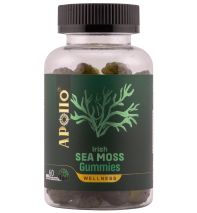 Apollo Irish Sea Moss Gummies 60 Pieces Green Apple Flavour
