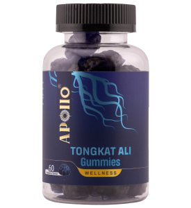 Apollo Tongkat Ali Gummies 60 Pieces Blueberry Flavour