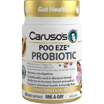 Caruso's Poo Eze Probiotic 60 Hard Capsules