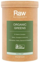 Amazonia Raw Real Food Nutrients Organic Greens Vanilla Mint 500g