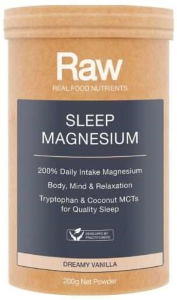 Amazonia Raw Real Food Nutrients Sleep Magnesium Dreamy Vanilla 200g