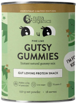 Nutra Organics Gutsy Gummies (Gut Loving Snack) Pine Lime 150g