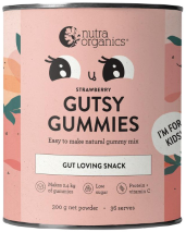 Nutra Organics Gutsy Gummies (Gut Loving Snack) Strawberry 300g