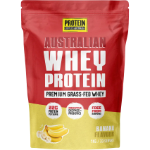 Protein Supplies Australia Whey Protein Concentrate (WPC) 1Kg Banana