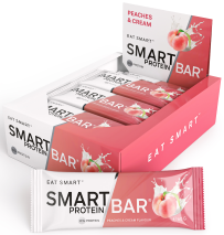 Smart Protein Bar Peaches & Cream 60g Box of 12