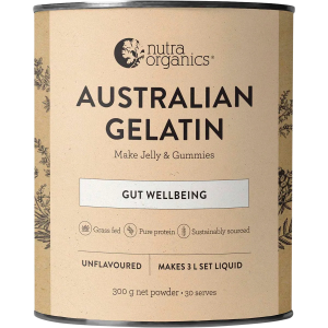 Nutra Organics Australian Gelatin 300g Unflavoured
