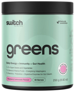 Switch Nutrition Greens Raspberry Lemonade 250g