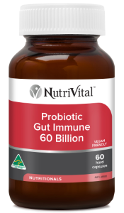 NutriVital Probiotic Gut Immune 60 Billion 60 Hard Capsules