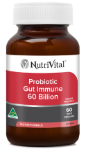 NutriVital Probiotic Gut Immune 60 Billion 60 Hard Capsules