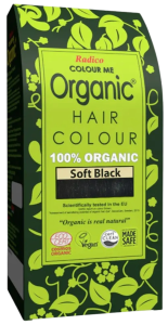 Radico Colour Me Organic Herbal Powder Hair Colour 100g Soft Black