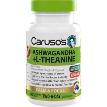 Caruso's Ashwagandha + L-Theanine 60 Tablets