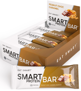 Smart Protein Bar Peanut Choc Caramel 60g Box of 12