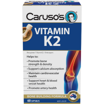 Caruso's Vitamin K2 60 Capsules | DAMAGED PACKAGING - EXPIRY 10/2028