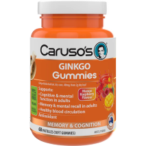 Caruso's Ginkgo Gummies 60 Pastilles (Soft Gummies) Mango Raspberry