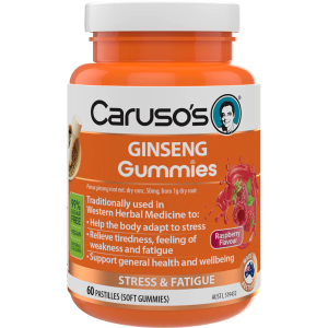 Caruso's Ginseng Gummies 60 Pastilles (Soft Gummies) Raspberry