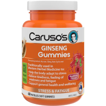 Caruso's Ginseng Gummies 60 Pastilles (Soft Gummies) Raspberry