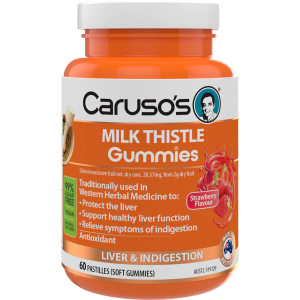 Caruso's Milk Thistle Gummies 60 Pastilles (Soft Gummies) Strawberry