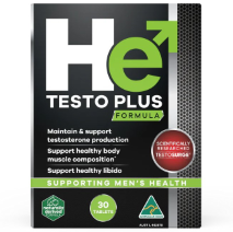 He Testo Plus Formula 30 Tablets | EXPIRY 12/2027