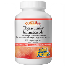 Natural Factors Theracurmin InflamResolv 120 Soft Capsules | EXPIRY 01/2027