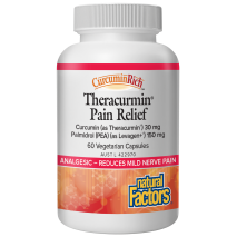 Natural Factors Theracurmin Pain Relief 60 Vegetarian Capsules | EXPIRY 05/2027