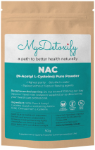 MyDetoxify NAC (N-Acetyl L-Cysteine) Pure Powder 50g
