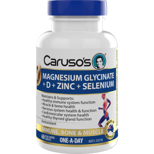 Caruso's Magnesium Glycinate + D + Zinc + Selenium 60 Tablets