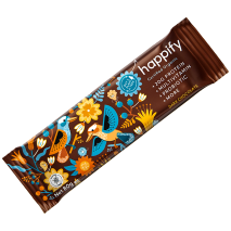 Happify Organic Nutritional Protein Bar 80g Dark Chocolate