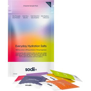 Sodii Everyday Hydration Salts 8 Sachet Sample Pack (8 Serves) Mixed Flavours