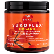 Suko Nordic Australia Sukoflex® Organic AP-4® Rosehip with Natural Vitamin C 180g Powder