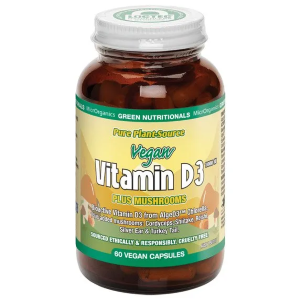 MicrOrganics Green Nutritionals Vegan Vitamin D3 1000IU Plus Mushrooms 60 Capsules