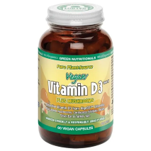 MicrOrganics Green Nutritionals Vegan Vitamin D3 1000IU Plus Mushrooms 60 Capsules