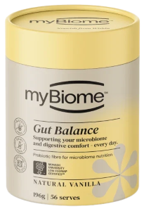 MyBiome Gut Balance Prebiotic Fibre 196g (56 Serves) Natural Vanilla