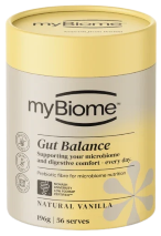 MyBiome Gut Balance Prebiotic Fibre 196g (56 Serves) Natural Vanilla