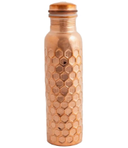 Goodly Gosh Diamond Hammered Copper Water Bottle 950mL Charisma