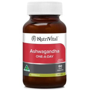 Nutrivital Ashwagandha One-A-Day 60 Hard Capsules